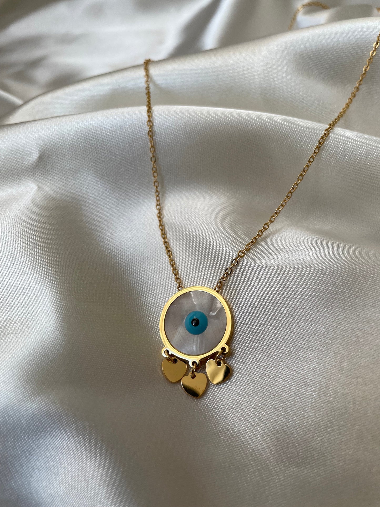 Gold Evil Eye Necklace, Protection Necklace, Lucky Charm, Evil Eye Charm, Nazar Boncuk,Turkish Evil Eye,Greek Evil Eye Pendant, Gift for her