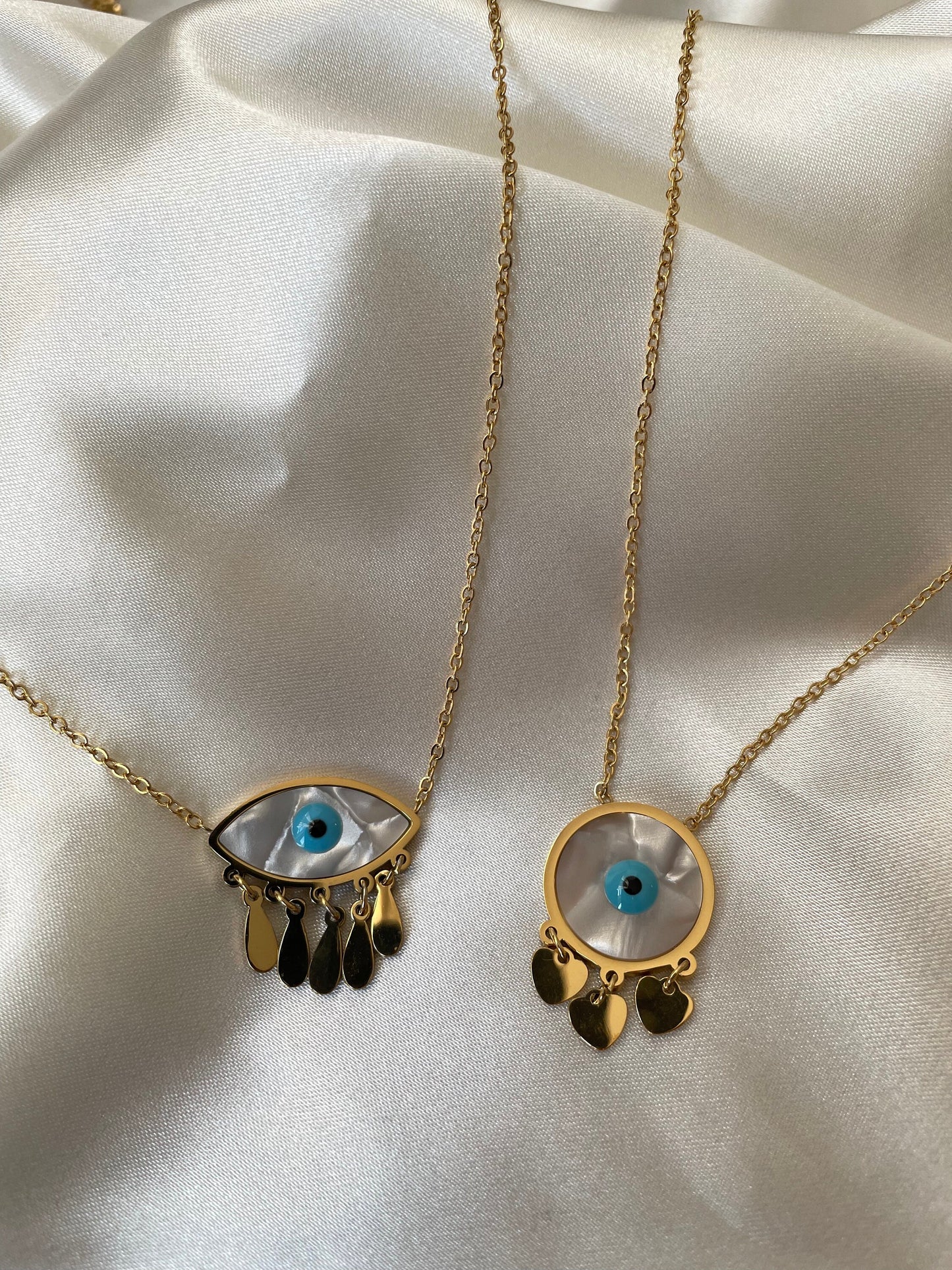 Gold Evil Eye Necklace, Protection Necklace, Lucky Charm, Evil Eye Charm, Nazar Boncuk,Turkish Evil Eye,Greek Evil Eye Pendant, Gift for her
