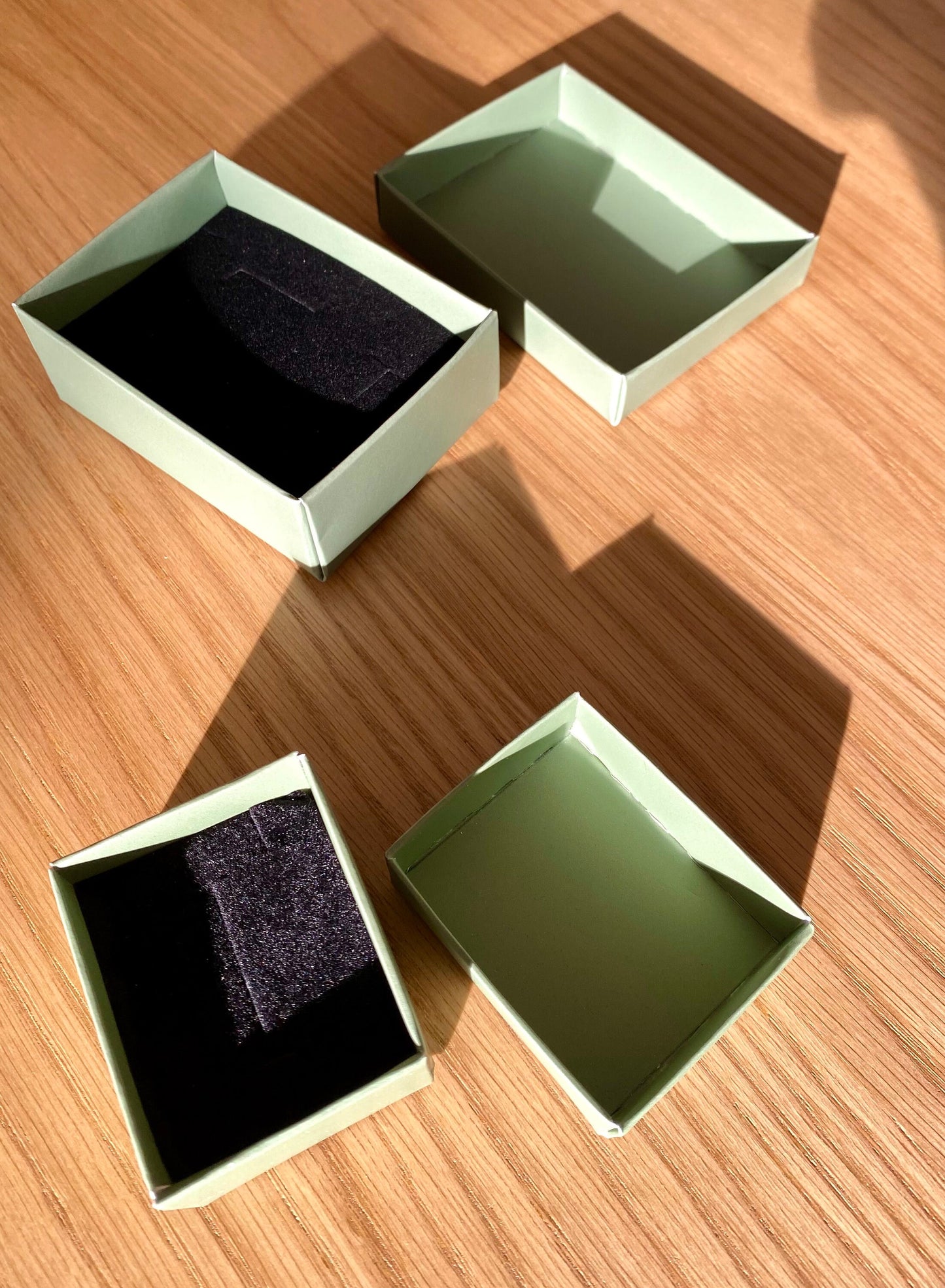 Gift Boxes for Jewellery, Jewellery Box with Lid, Wedding Gift Box, Jewelry Storage, Bridesmaid Gift Box, Necklace Earrings Box, Green Box