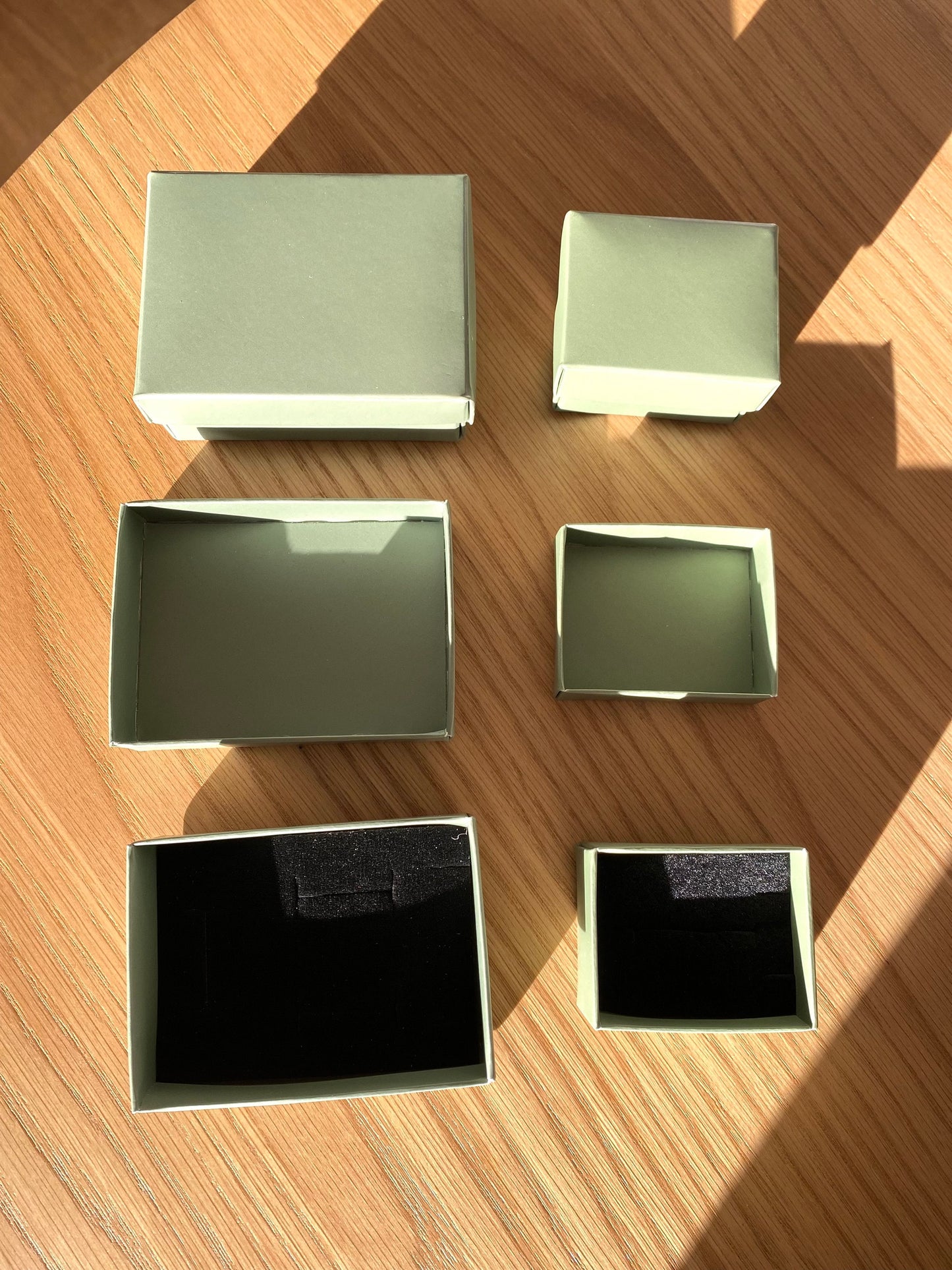 Gift Boxes for Jewellery, Jewellery Box with Lid, Wedding Gift Box, Jewelry Storage, Bridesmaid Gift Box, Necklace Earrings Box, Green Box