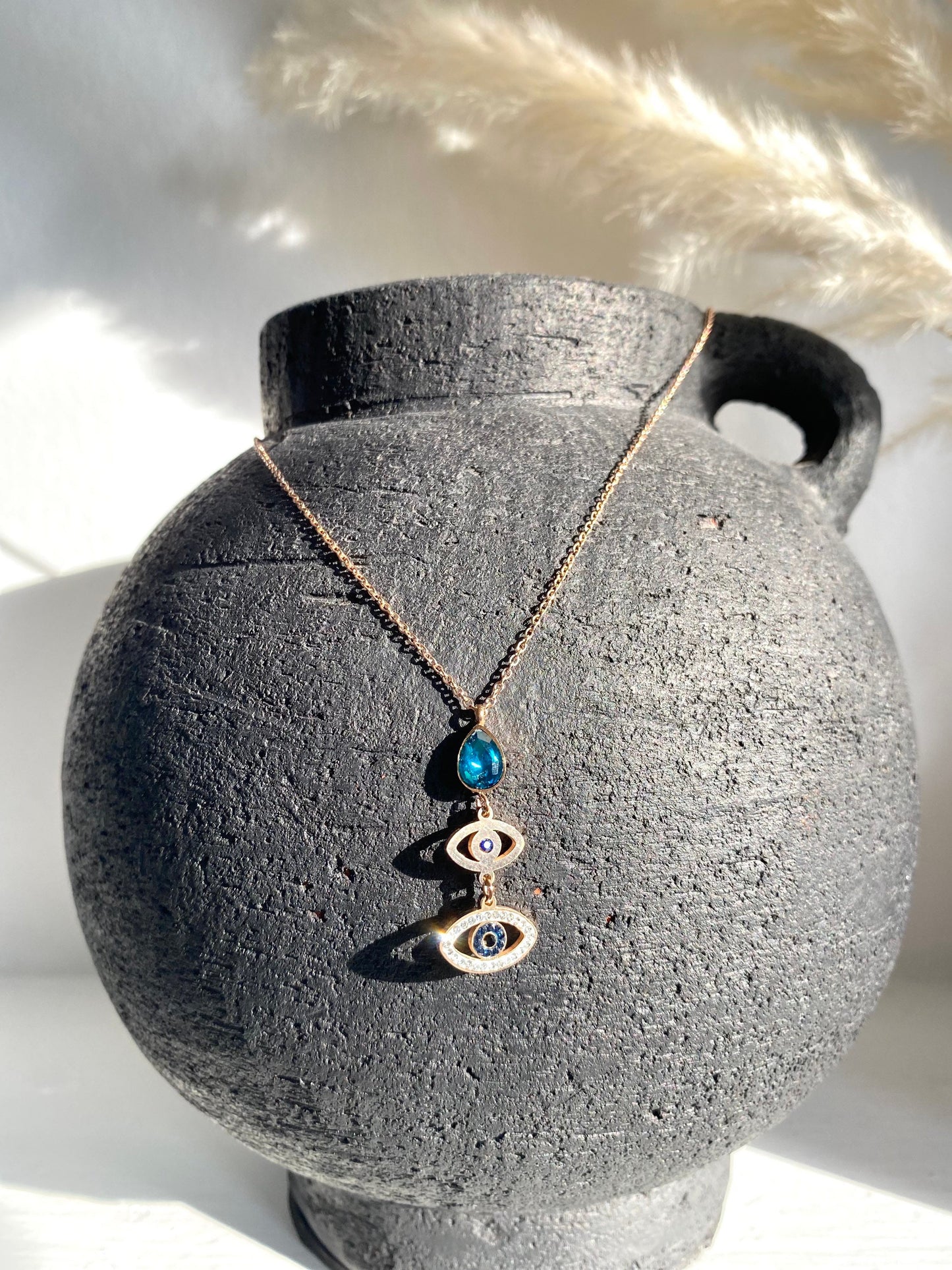 Evil Eye Necklace, Protection Necklace, Eye Necklace,Lucky Charm, Nazar Boncuk,Turkish Evil Eye, Evil Eye Pendant, Gift for her