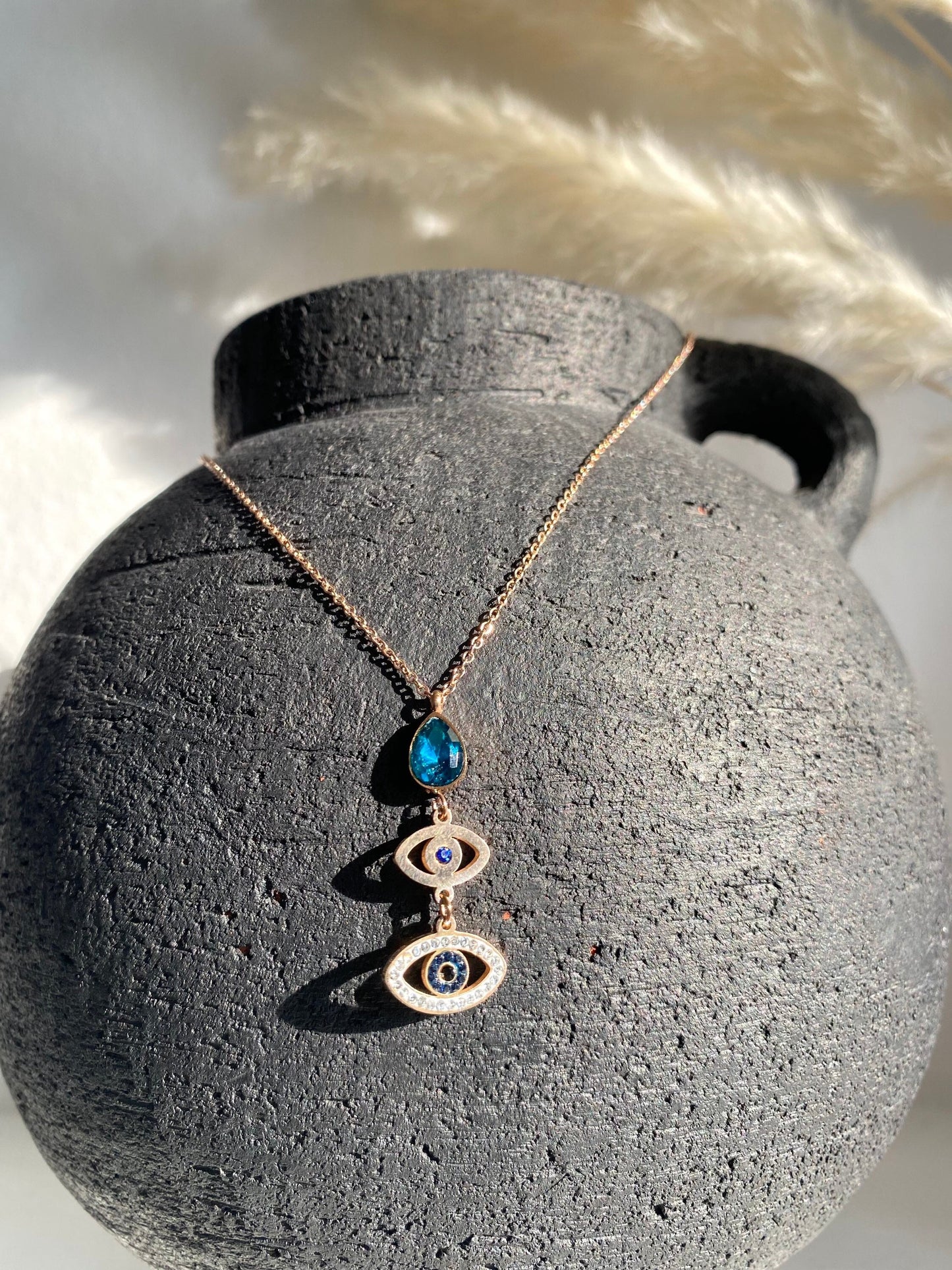 Evil Eye Necklace, Protection Necklace, Eye Necklace,Lucky Charm, Nazar Boncuk,Turkish Evil Eye, Evil Eye Pendant, Gift for her