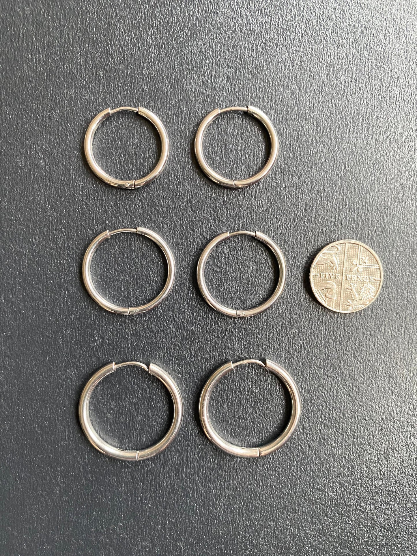 Minimalist Silver Huggie Hoop Earrings, Silver Hoops, Skinny Hoops, Hoop Earrings, Simple Plain Hoops, Waterproof, Gift for her