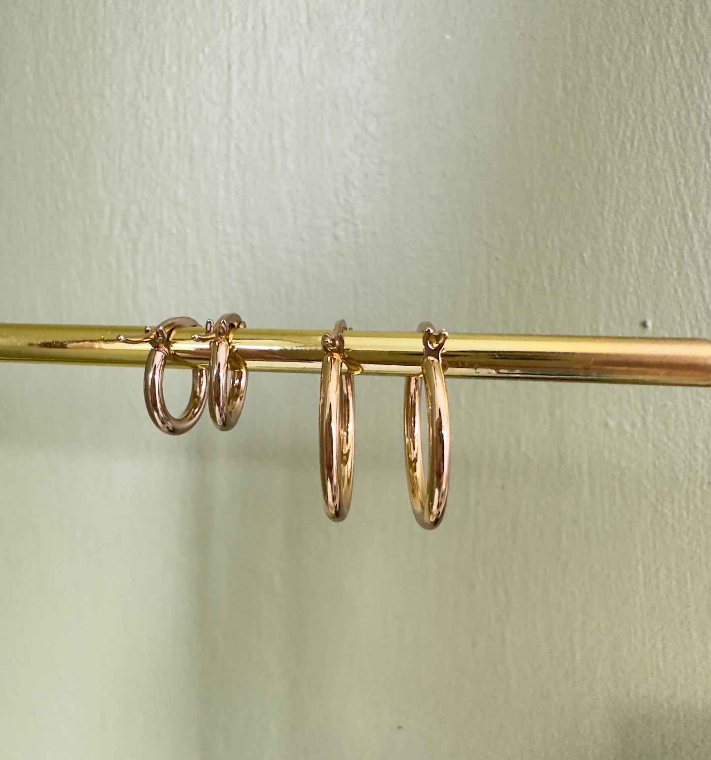 Leverback Gold Hoop Earrings, Gift for Her, Small Medium Large Gold Earrings for Women, Waterproof Gold Hoops, Christmas Gift for her