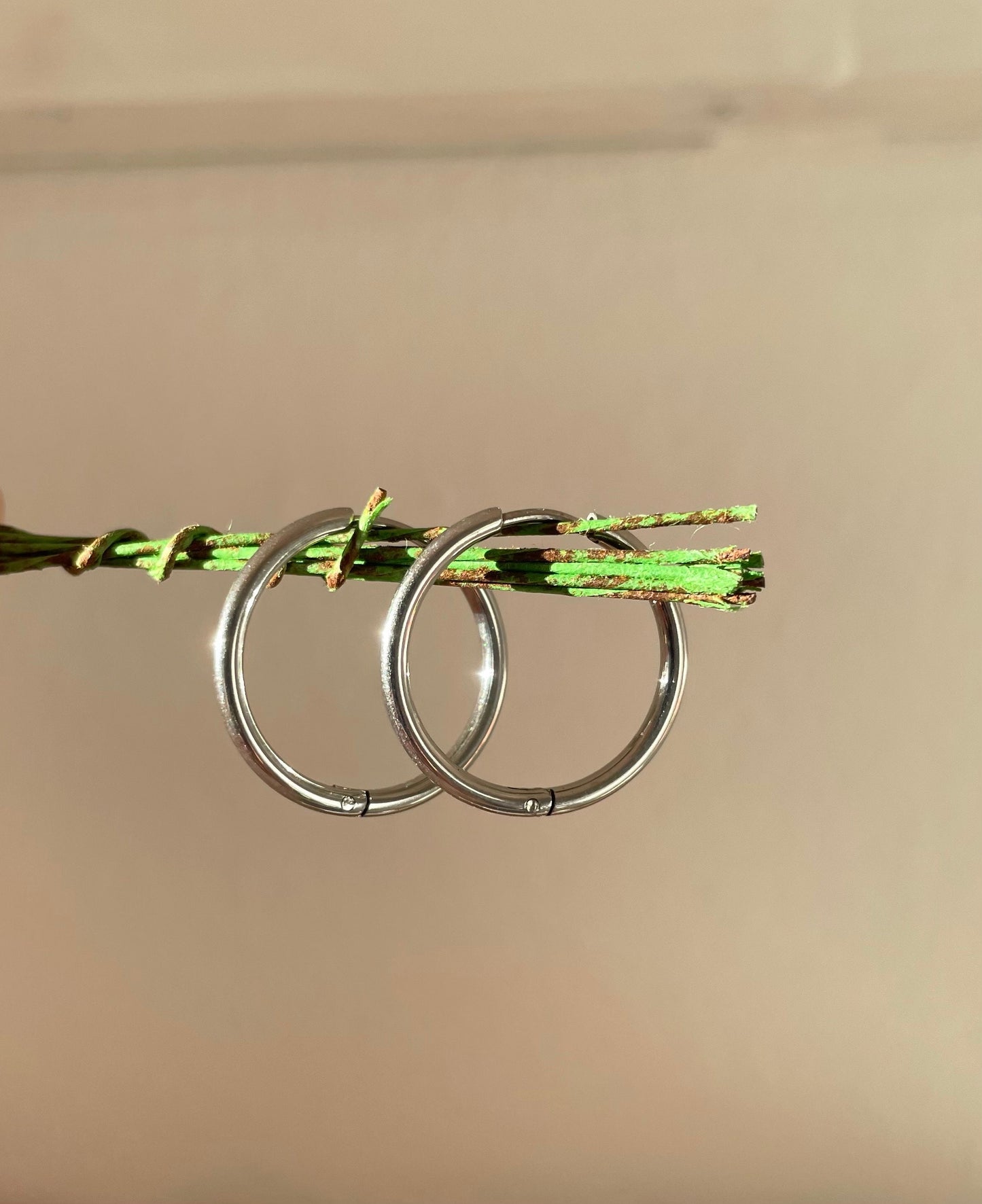 Minimalist Silver Huggie Hoop Earrings, Silver Hoops, Skinny Hoops, Hoop Earrings, Simple Plain Hoops, Waterproof, Gift for her